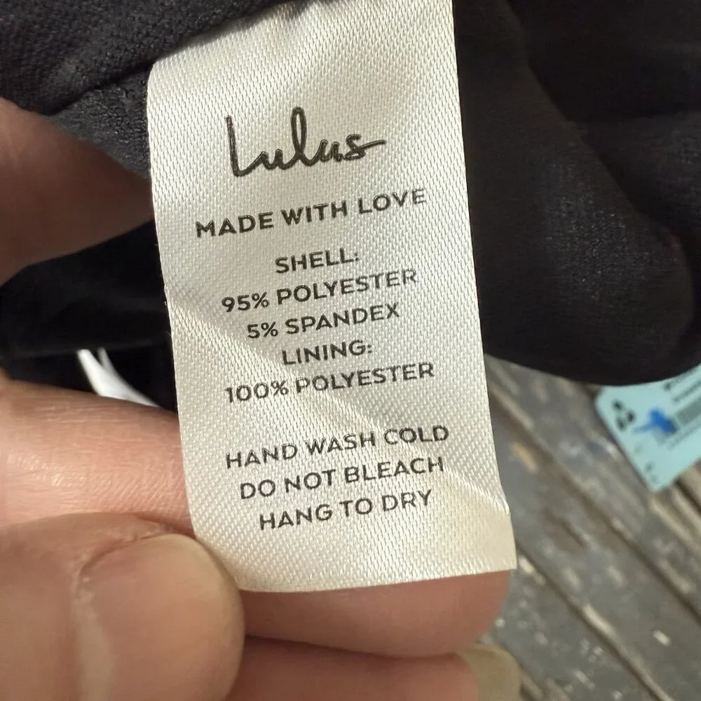 Lulus Dress One Shoulder Mini Dress Black Womens Size Medium NWT - Picture 9 of 10